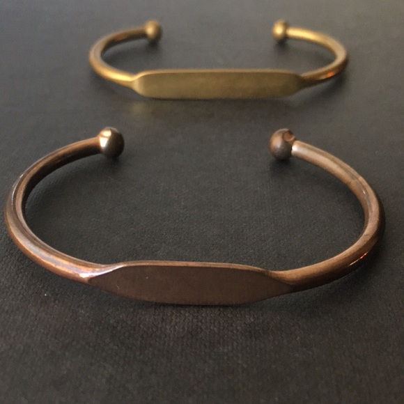 Jewelry - Bracelet Set: Rose Gold and Brass
